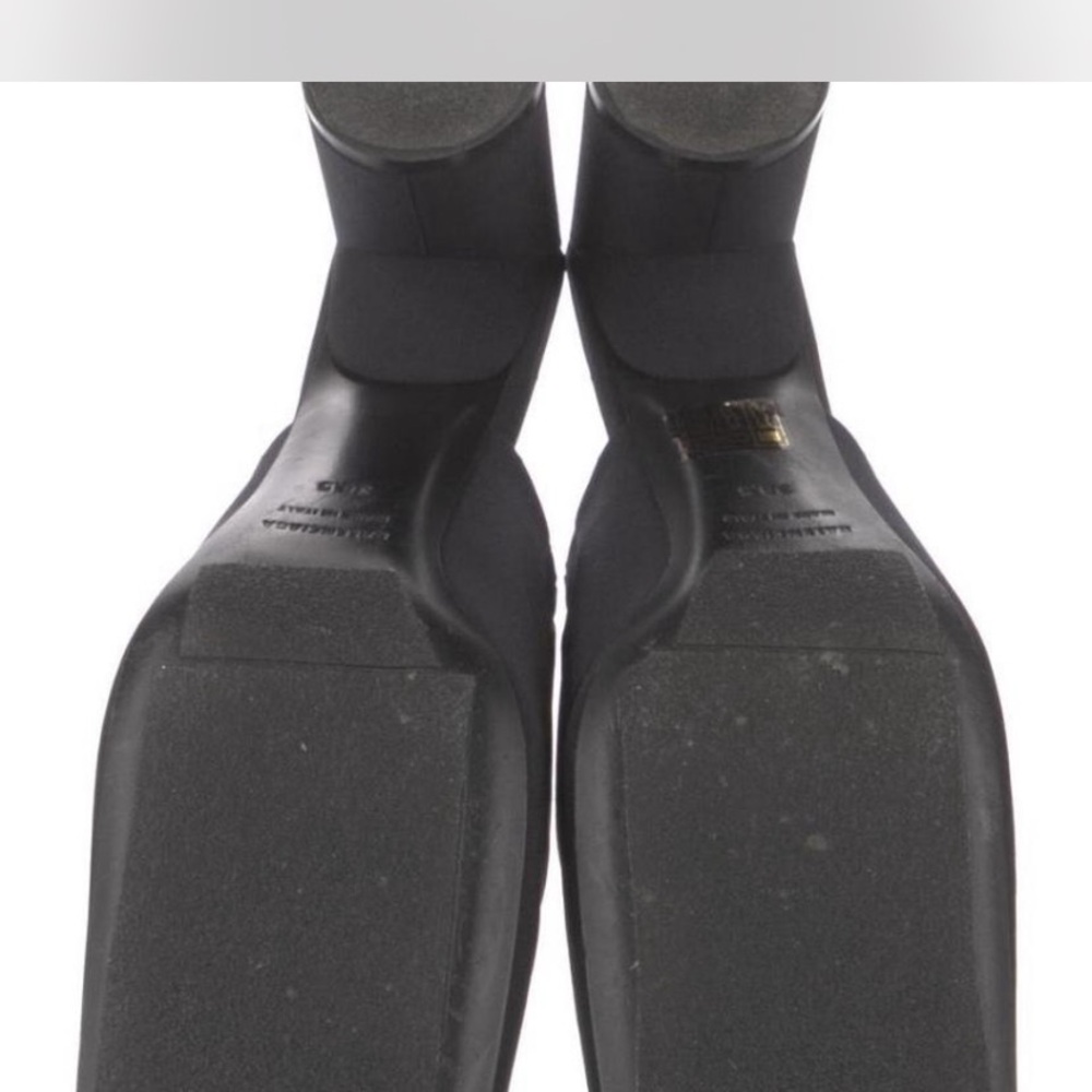 Balenciaga Black Mules with Silver Logo Accent - Picture 2 of 5